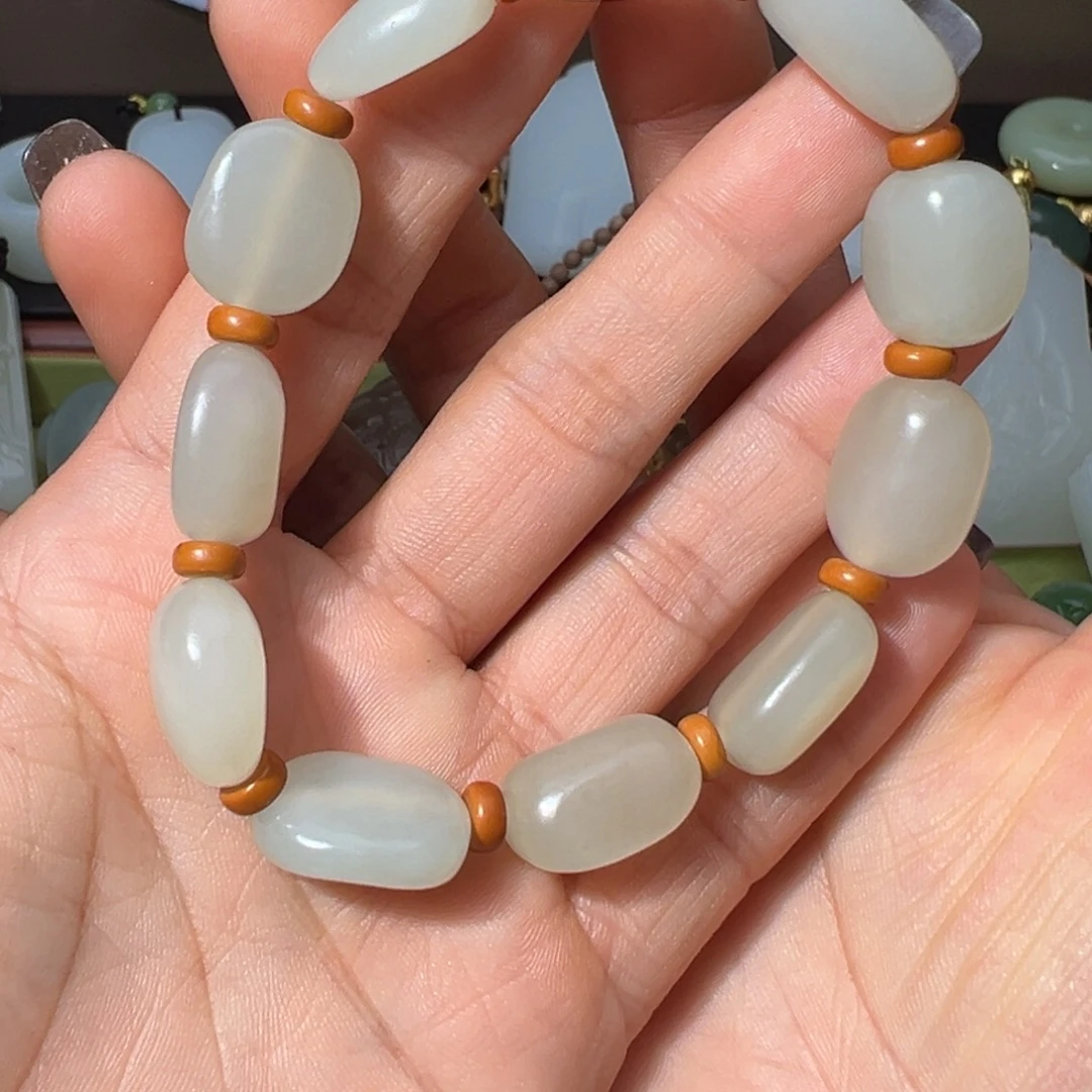 和田玉（糖玉）未镶嵌手链