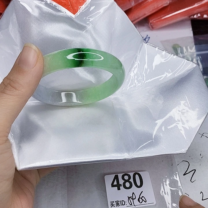 翡翠未镶嵌手镯一图一物实物为准