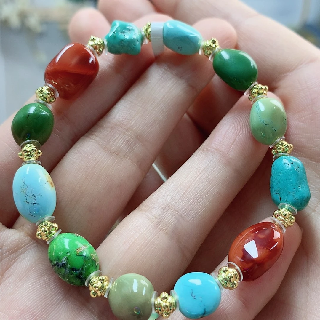 未镶嵌绿松石珠宝奇石