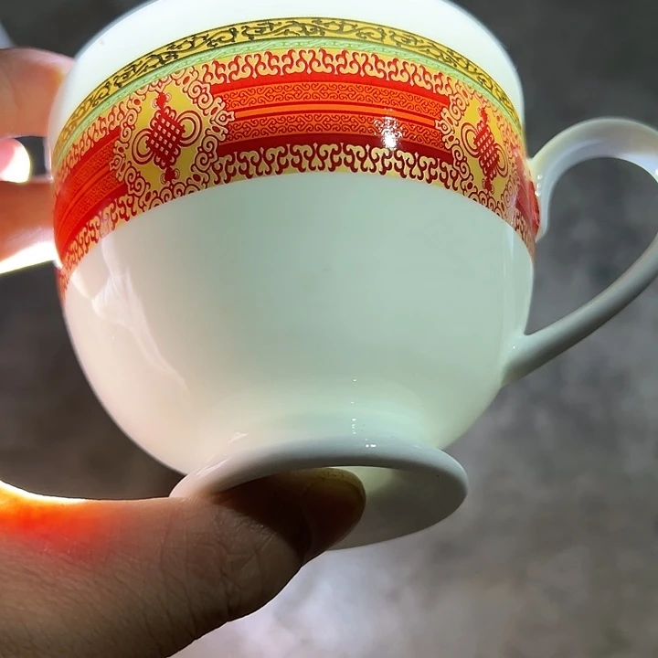 红叶海瓷咖啡杯一个