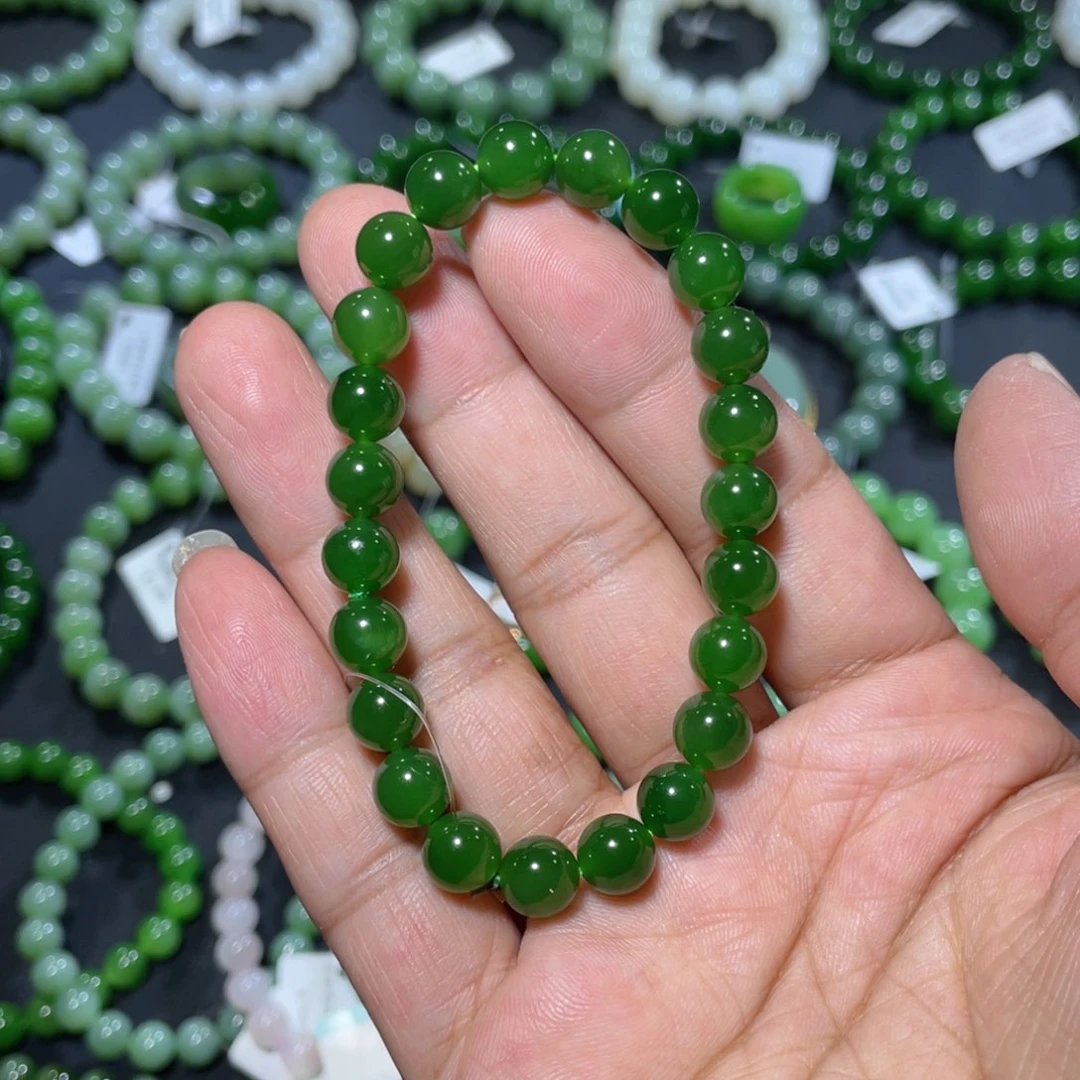 和田玉手链未镶嵌留****声