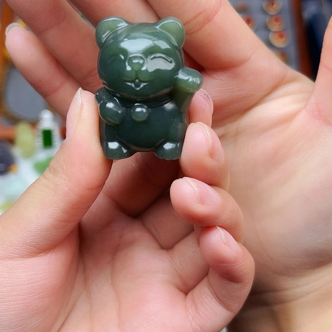 和田玉未镶嵌挂件06