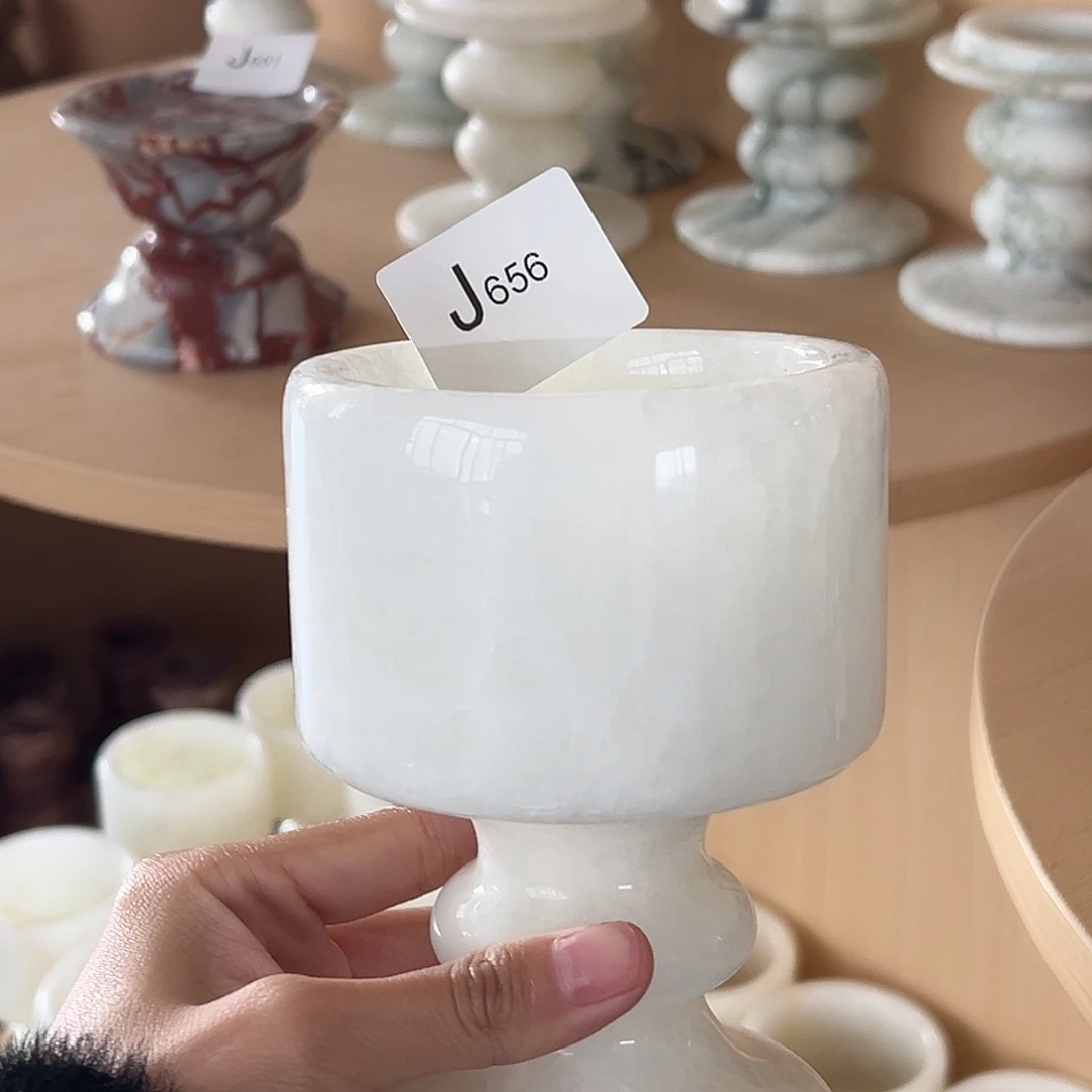 石材J656白水晶杯杯