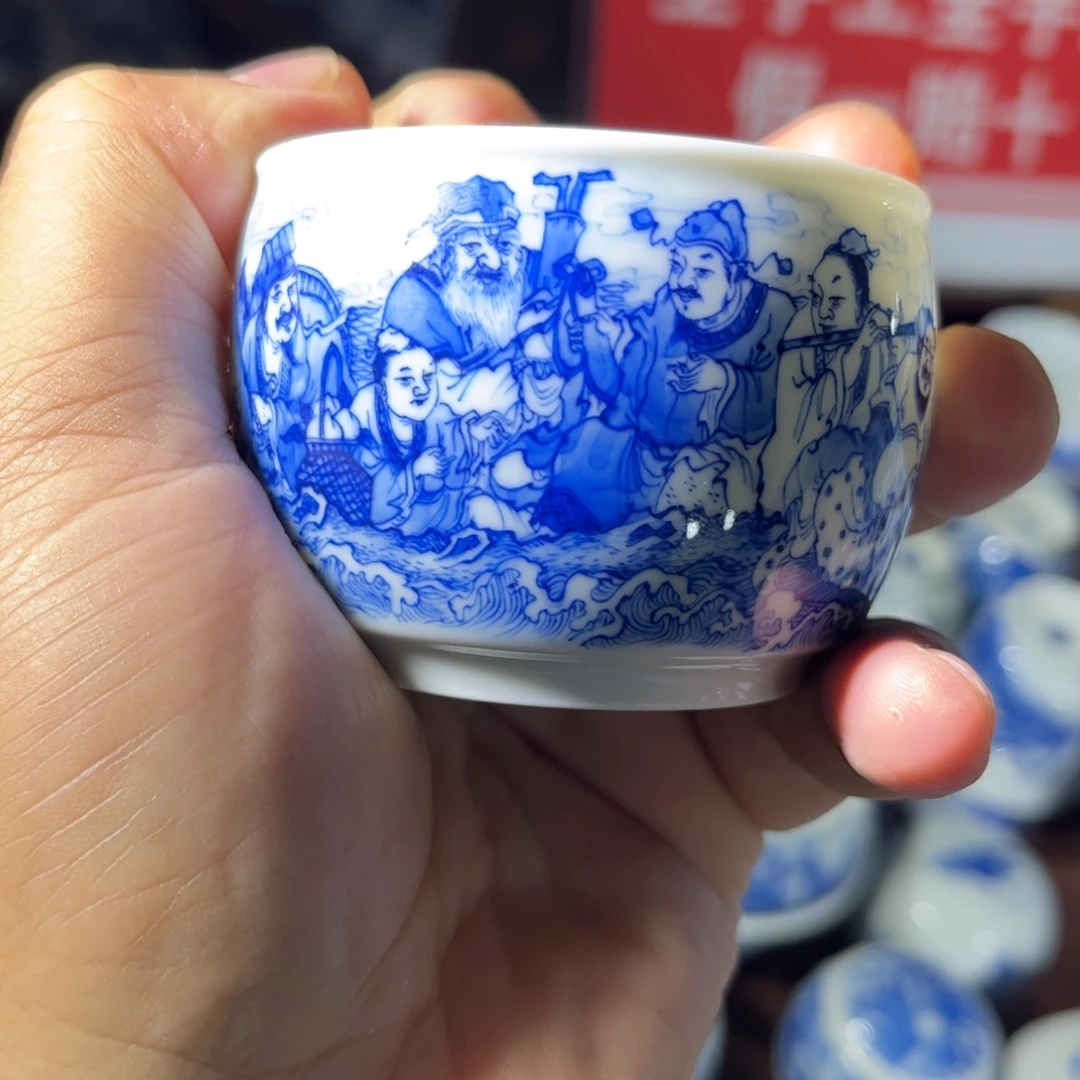 千***户杯子手工手绘的陶瓷的
