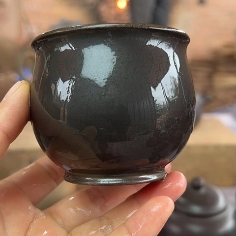 戬谷龙窑柴烧茶杯15