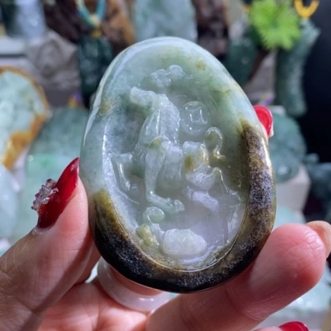 【闪购商品】颈饰未镶嵌翡翠马