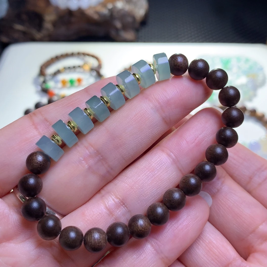 未镶嵌手链翡翠翡翠手串直切手串