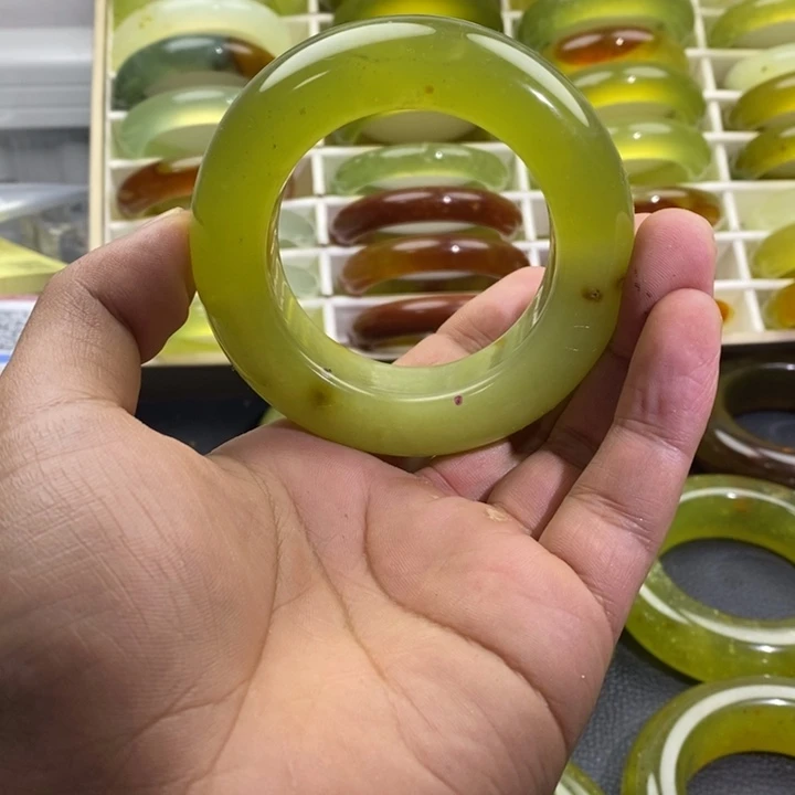 蛇纹石玉合金手镯52.6