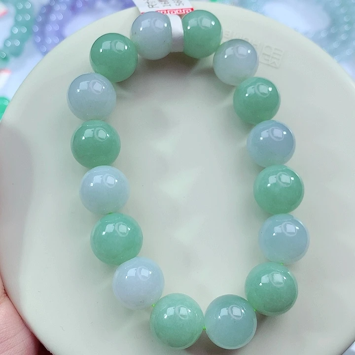 翡翠未镶嵌手链卡12.4