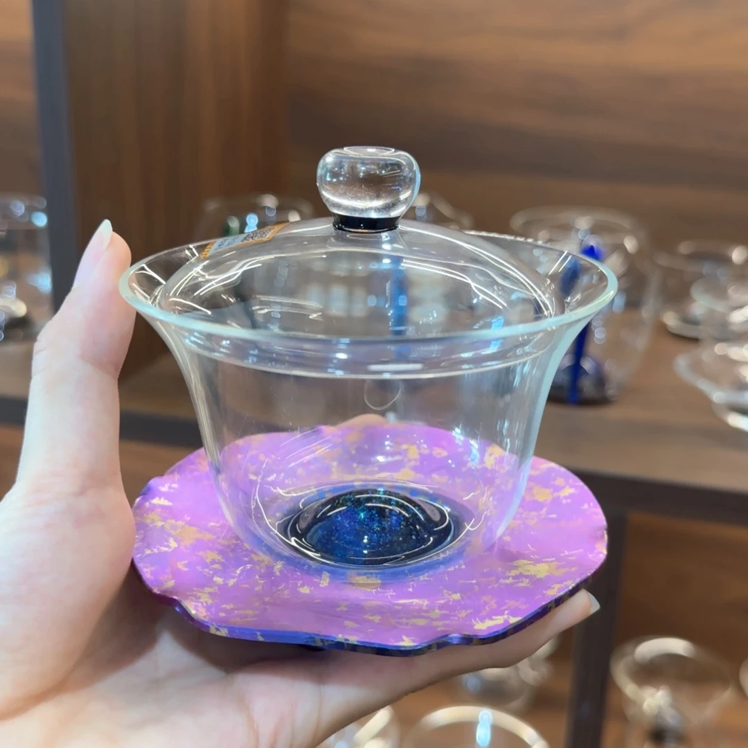 禾器耀辰盖碗太空紫。。