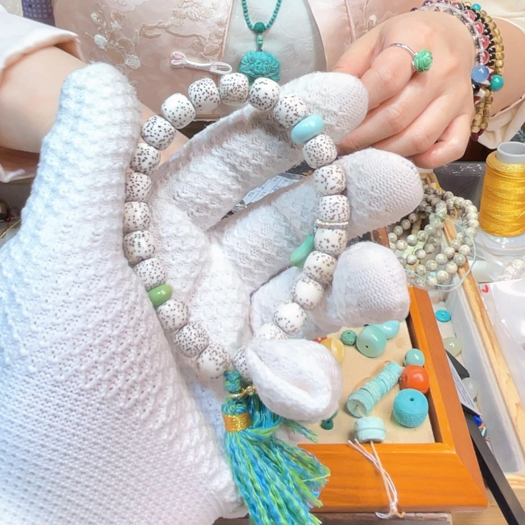 星月菩提手串曼*手持月朗星稀