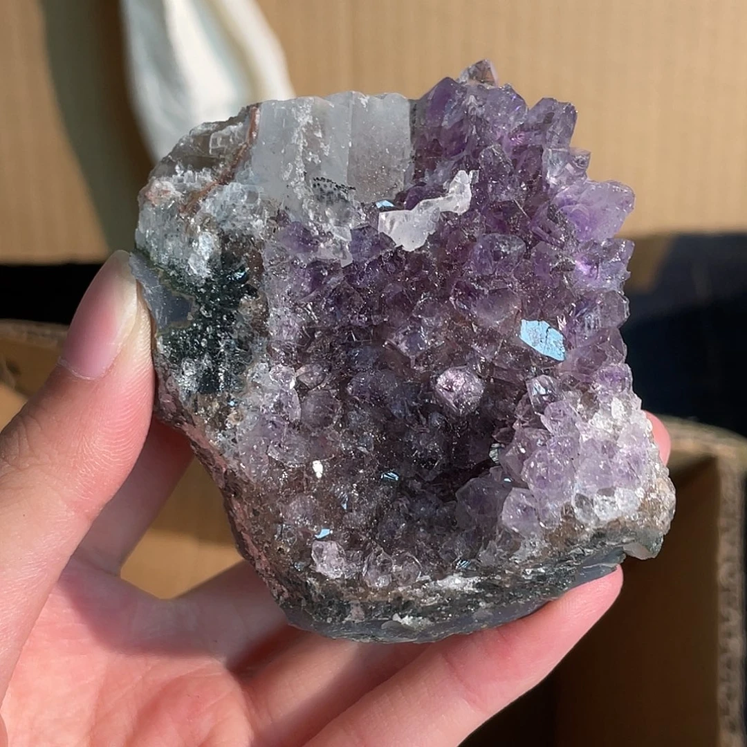 水晶手链未镶嵌紫晶片 96号