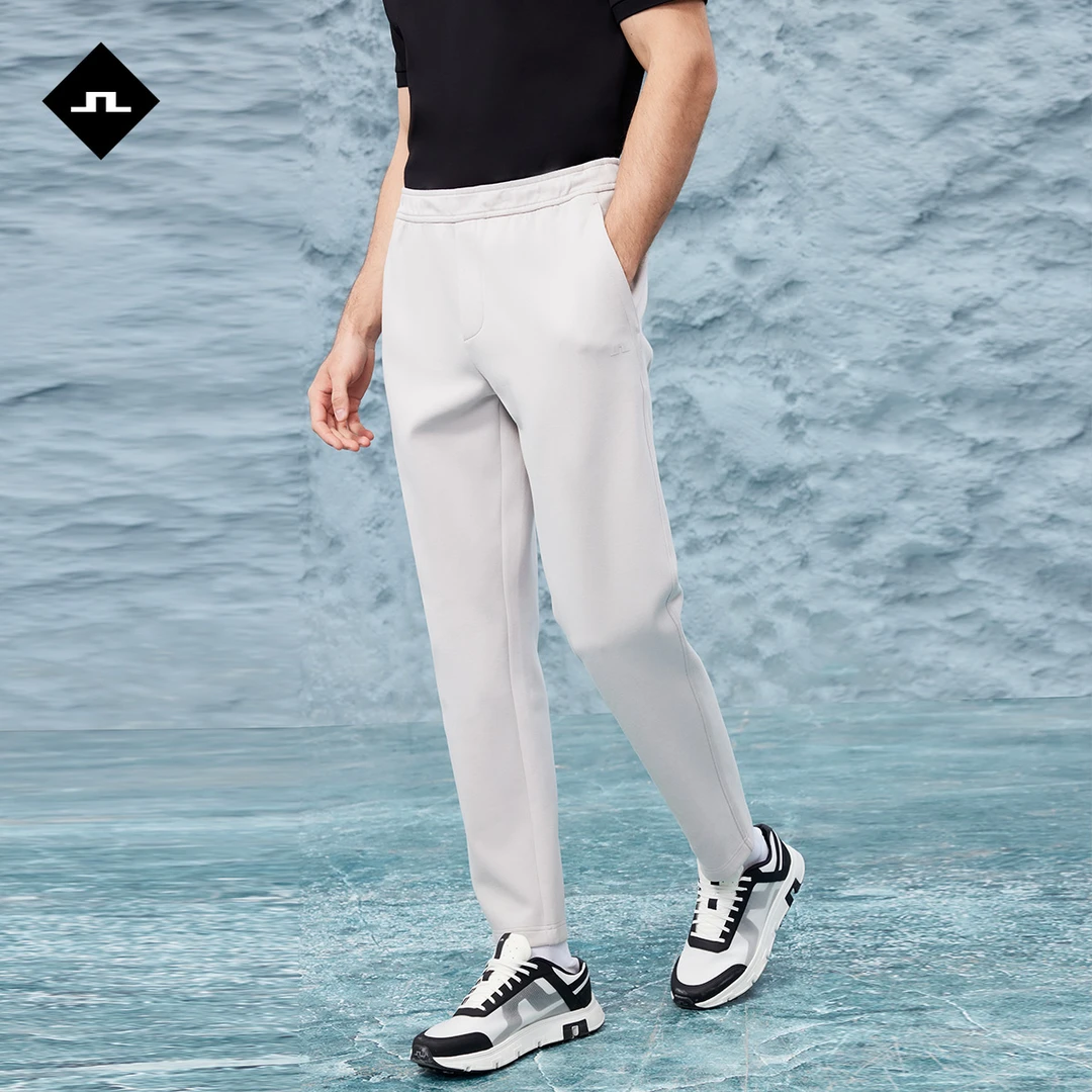 JLINDEBERG金林德伯格夏秋新款男士珠地双面布商务休闲裤卫裤长裤