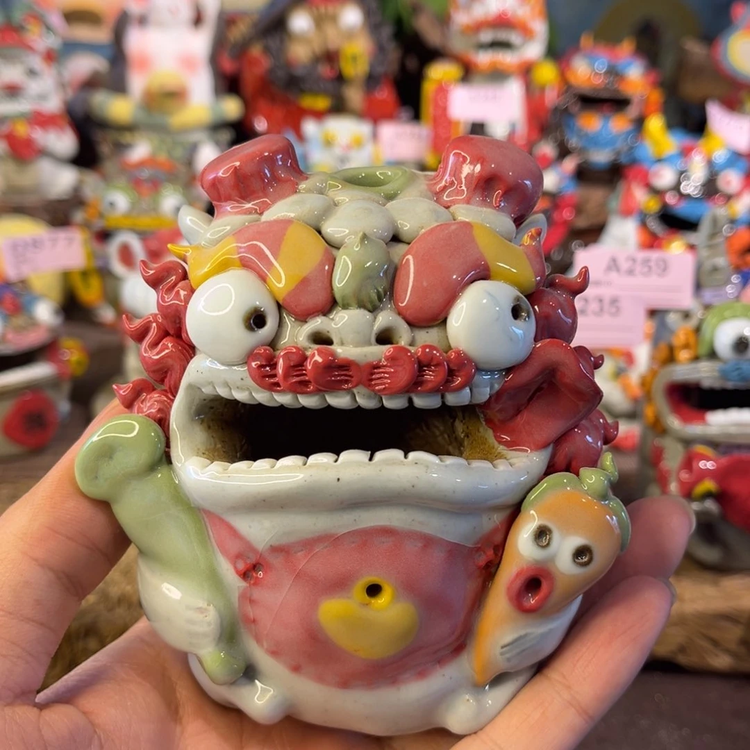 泥塑纯手工茶宠摆件