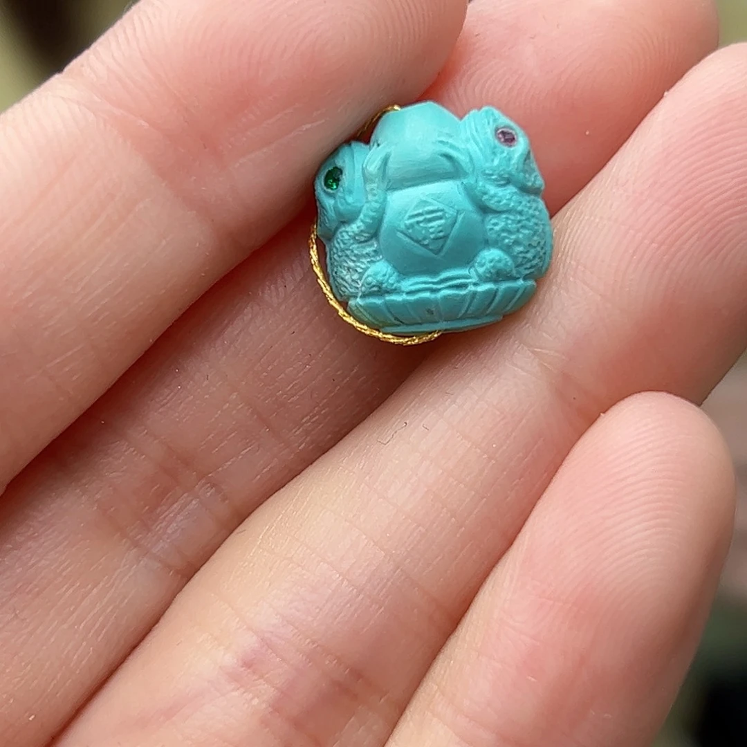 绿松石珠宝奇石未镶嵌