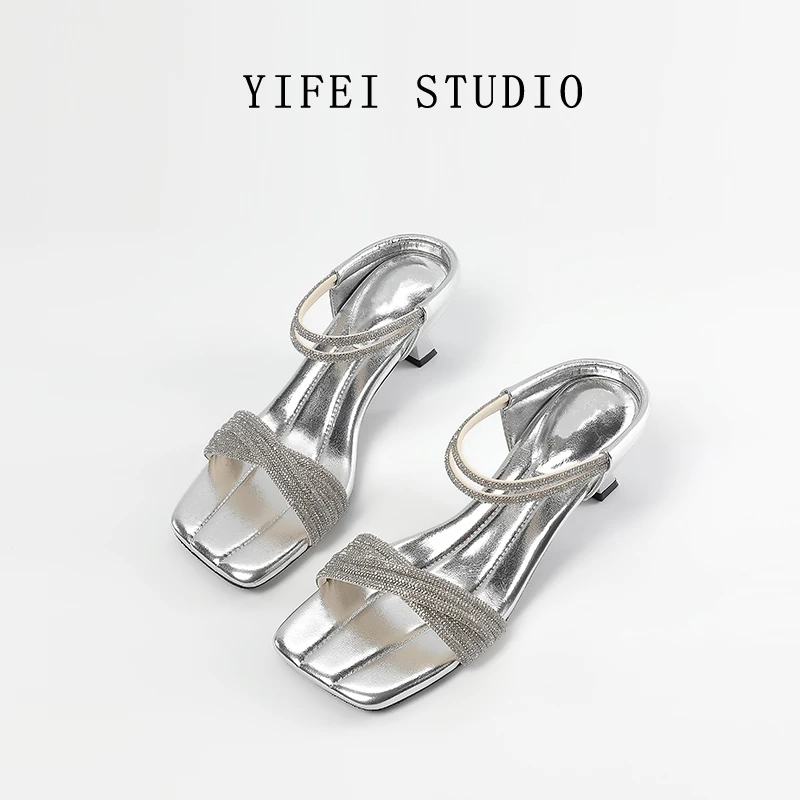 【跟高5CM】不灵不灵可两穿凉鞋女2025新款爆款拖鞋外穿踩屎感女鞋