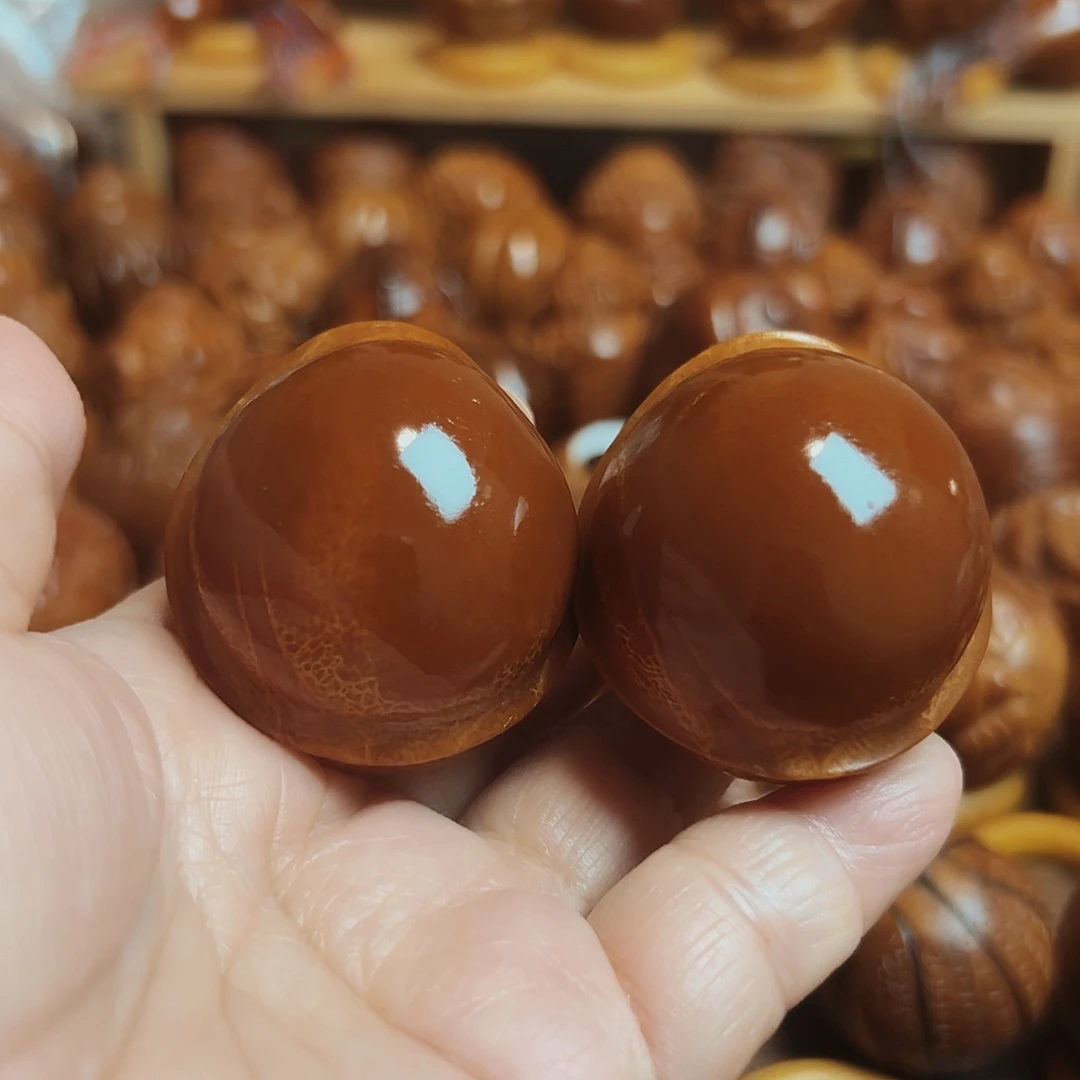 快***活橄榄核手串/手链元宝富甲一对