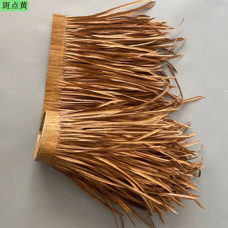 仿真茅草瓦屋顶塑料毛草人造稻草假茅草农庄木屋凉亭装饰阻燃pe