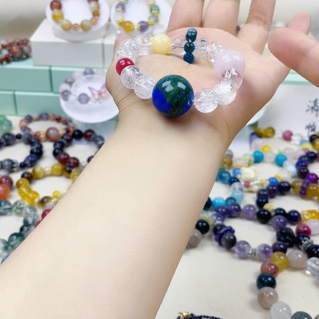 水晶手链银S925镶嵌