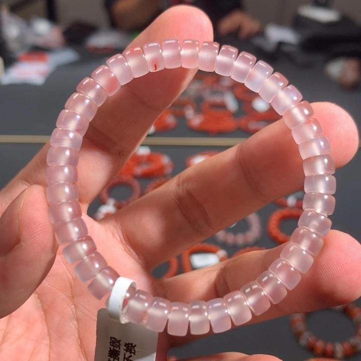 玛瑙/玉髓未镶嵌单圈7mm➕高冰荔枝冻