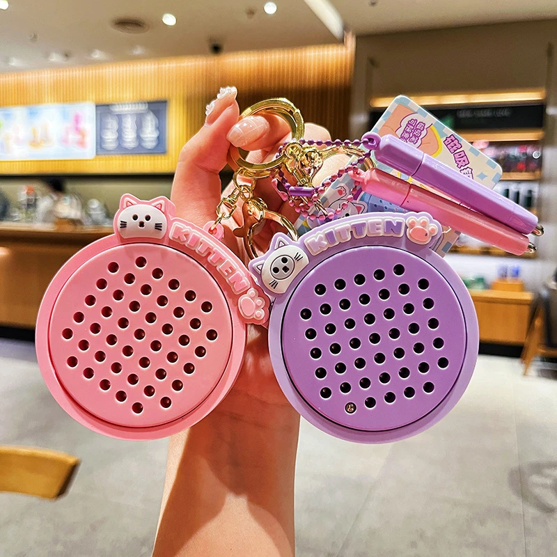 猫猫解压磁吸钢珠画板钥匙扣链可爱卡通趣味玩具神器便携多功能