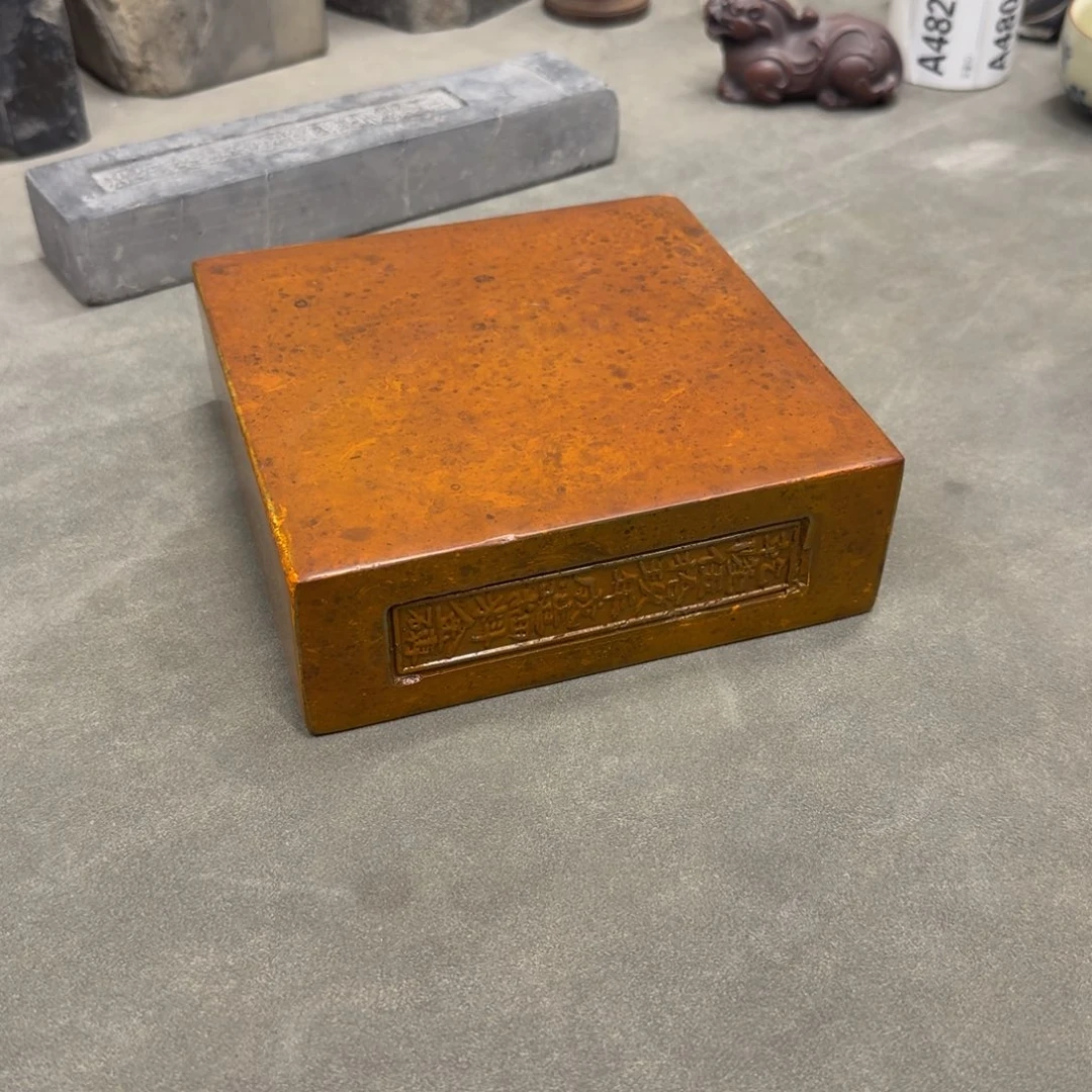 砖雕15x15 老料金砖 古铜色