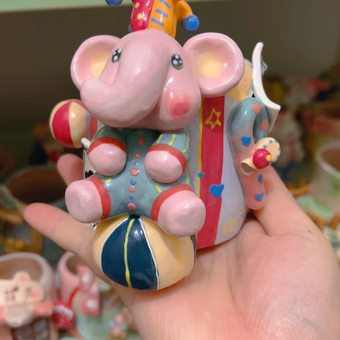 瑕疵福福老梧家纯手工多肉花盆
