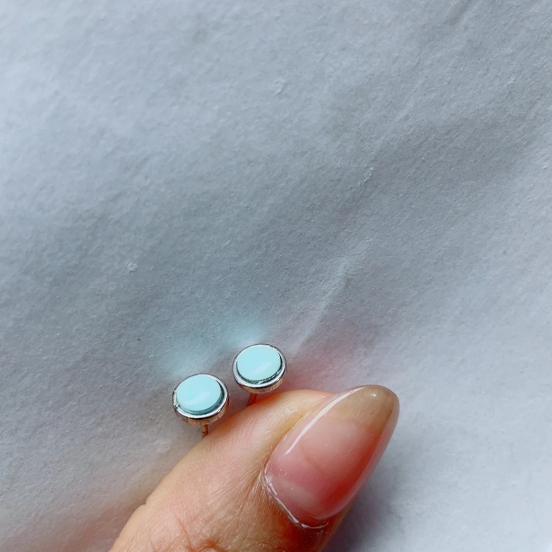 玛瑙/玉髓未镶嵌耳钉