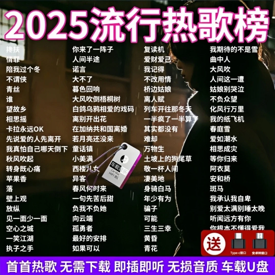 无损高音质柏林之声音乐优盘2025火遍全抖音热歌车载u盘流行歌曲