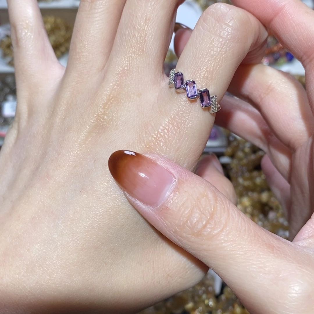 未镶嵌水晶手链松口戒