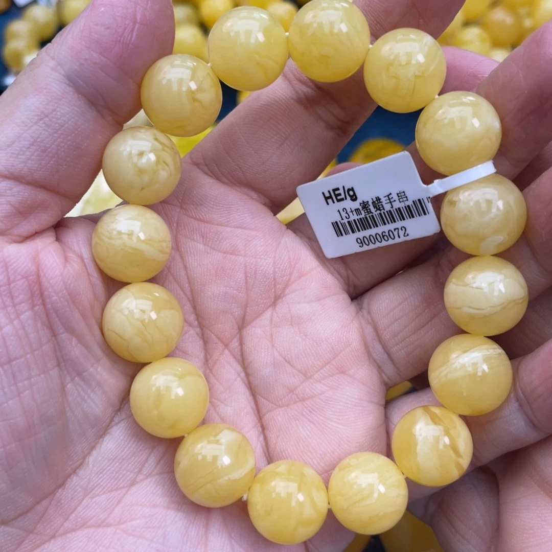 琥珀裸石未镶嵌琥珀蜜蜡13m m