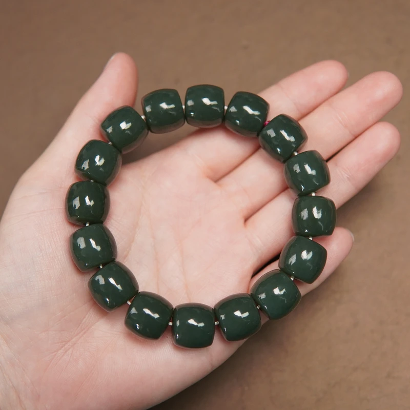 和田玉精品手串卡14直切#59@@SZ14B0101