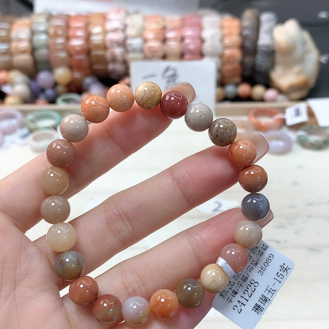 硅化珊瑚（珊瑚玉）手链未镶嵌小**吖141