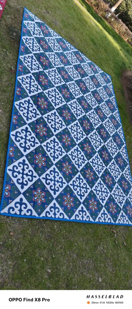 新疆手工民族风地毯家用可机洗防滑卧室床边毯