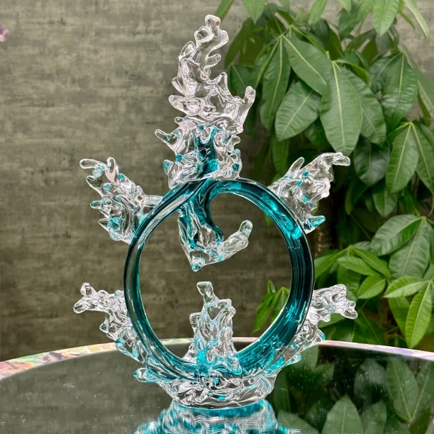 【摩登良品】财源滚滚手工琉璃大师作现代客厅客厅电视柜玄关摆件
