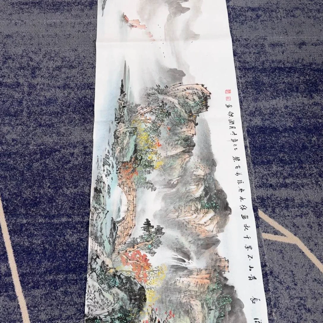 国画纯手绘山水花鸟作品