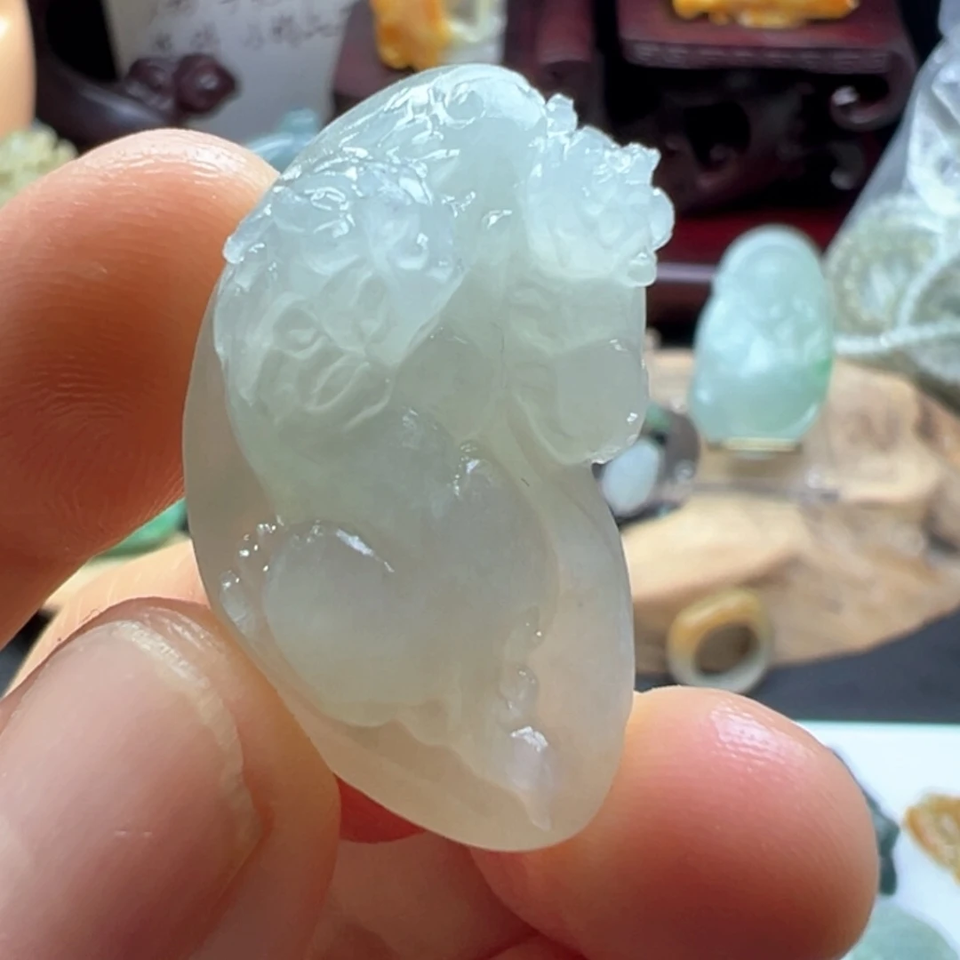 未镶嵌定制翡翠缅甸翡翠A货子母貔恘