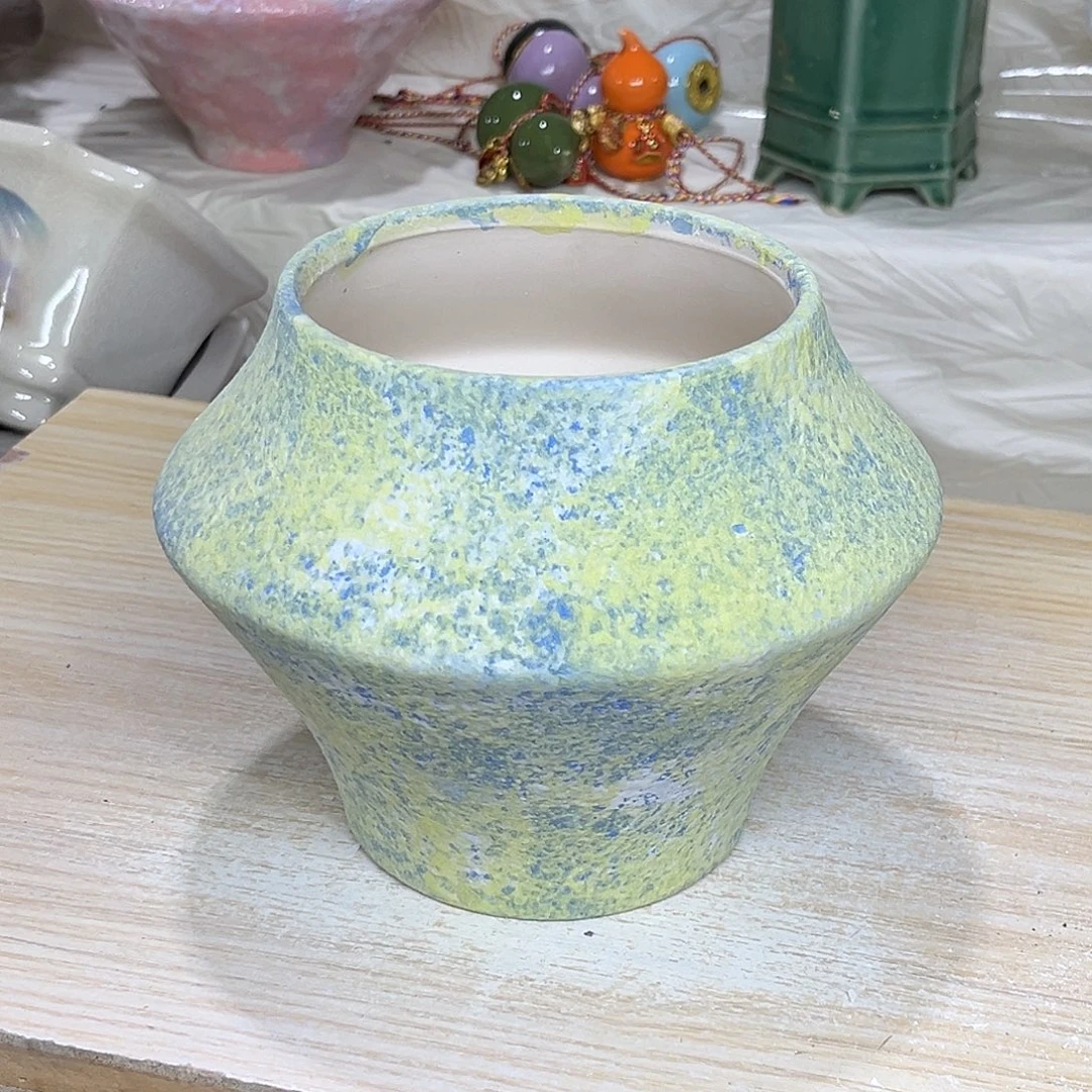 陶瓷绿植多肉微瑕花盆外口径：11*14