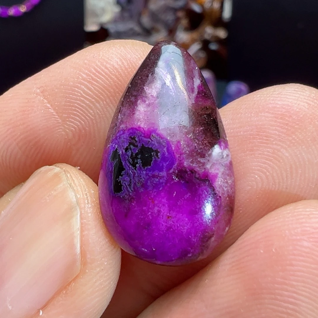 银S925镶嵌苏纪石（舒俱来）吊坠