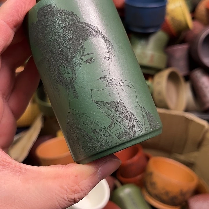 紫砂茶杯全手工紫砂主人杯