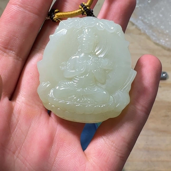 和田玉（糖玉）未镶嵌车挂