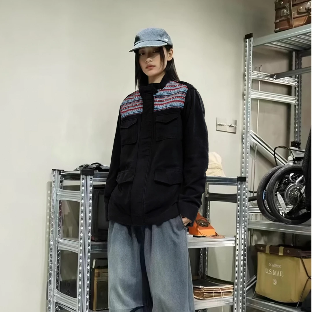 棉服女中长款韩版宽松显瘦束腰棉袄外套