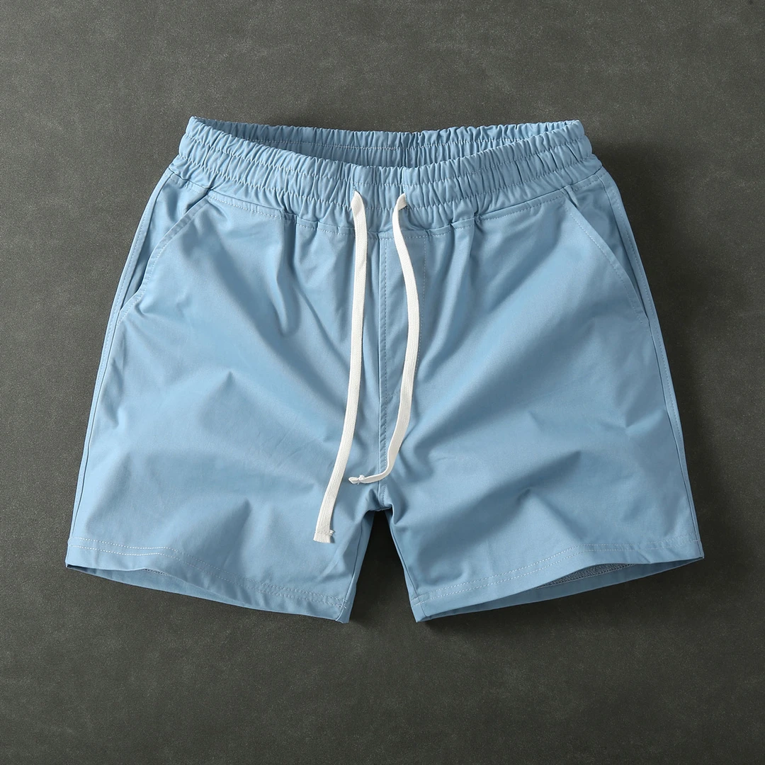 夏季薄款三分短裤男士全棉居家外穿美式运动裤子跑步健身休闲短裤