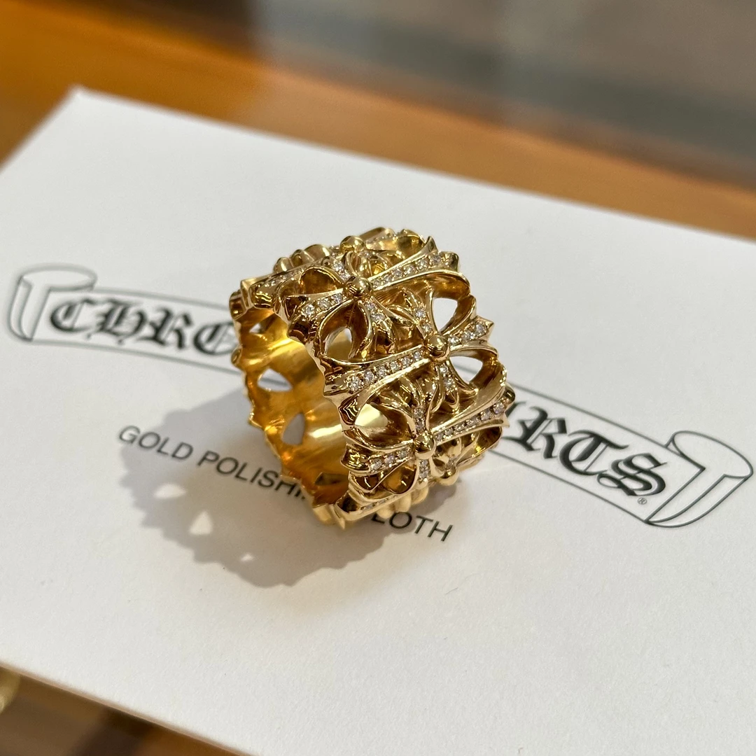 925银银制品 Chrome Hearts克罗心 22 k墓葬戒指 （US 13）