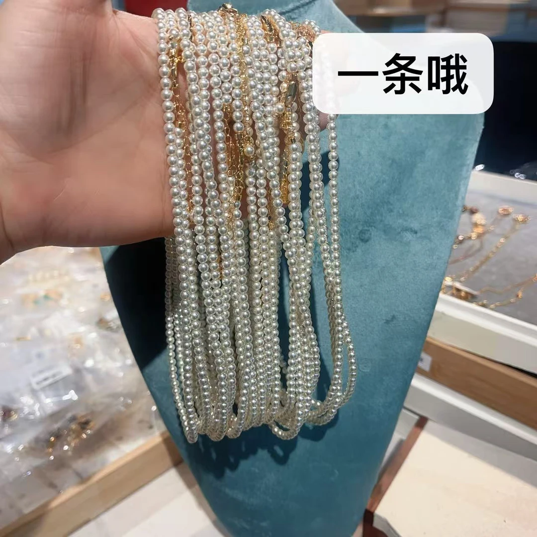 非金属亚克力项链 N949高货奶油白卡4m项链