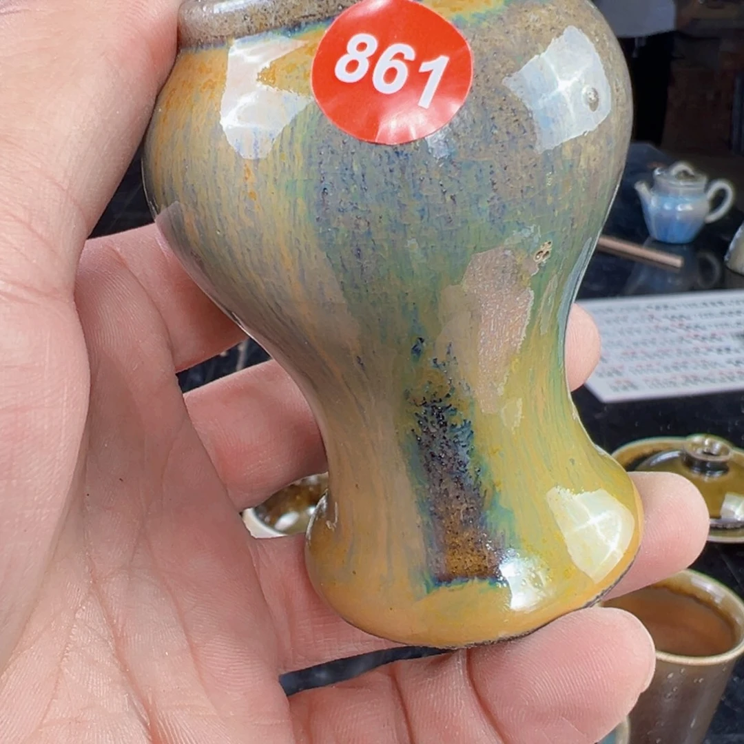 杯开*861号柴烧花瓶盖置