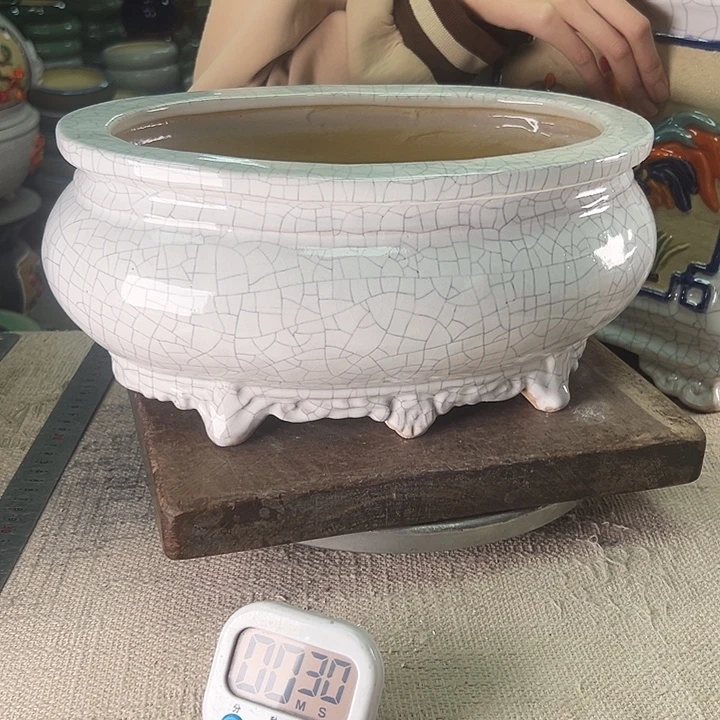 今***茶泳坤堂石湾花盆陶瓷