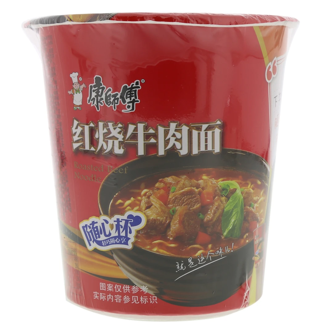 康师傅红烧牛肉面随心杯64g