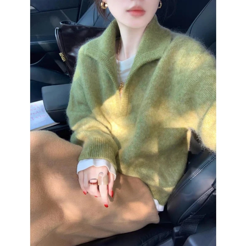 芸姐家【8-600】2025年冬季新款长袖宽松版常规款休闲毛衣9