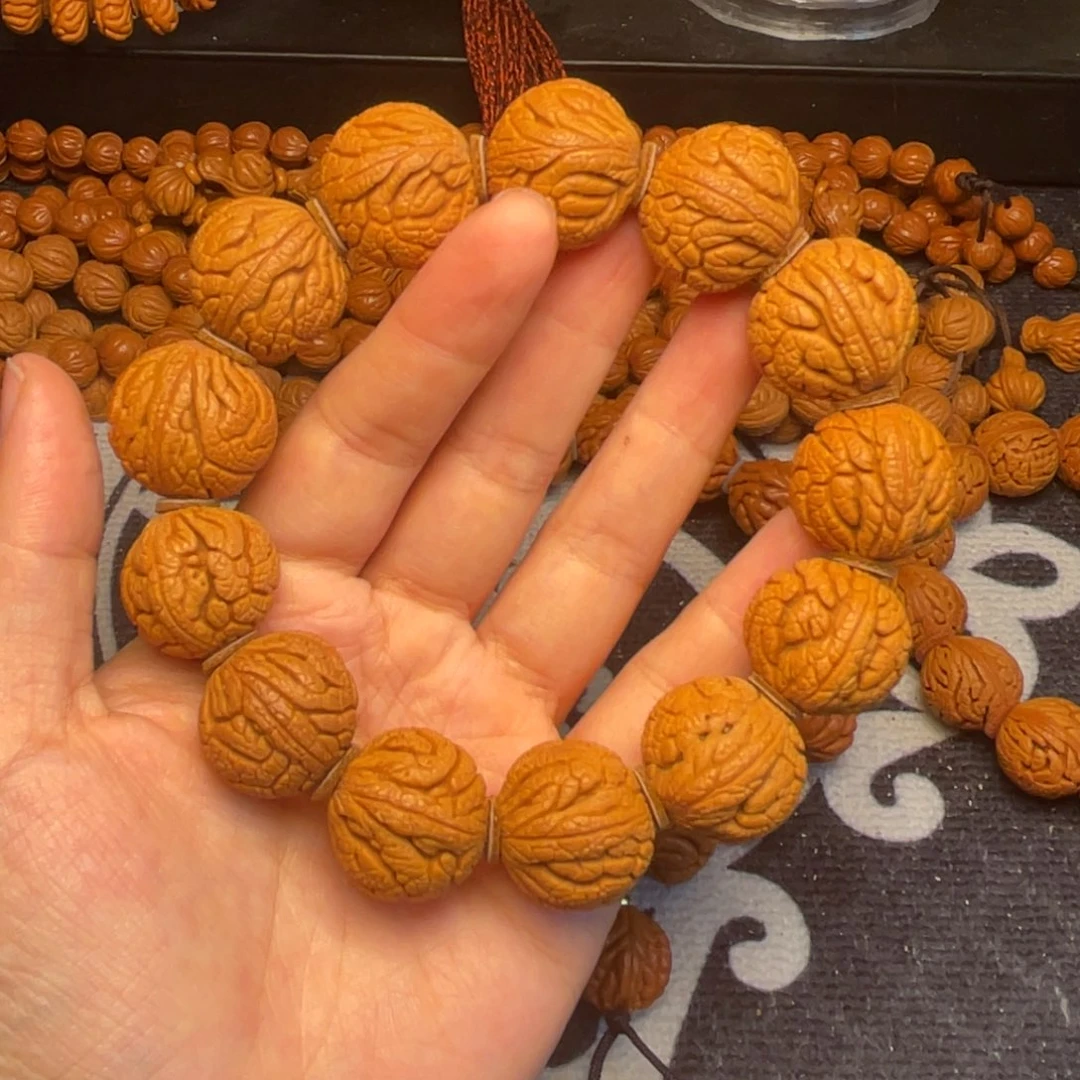 桃核手串龙纹桃核